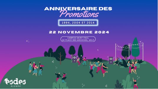 Anniversaire des Promotions 1994, 2004 et 2014 ! 